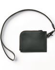 Round wallet with shoulder strap